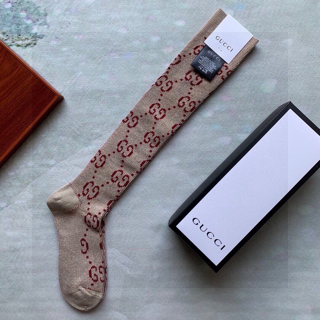 🆕Gucci · 古奇❗️G家经典长款小腿袜❗️【一盒一双】G家专柜一直在售的经典款，外贸订单全品相尾货