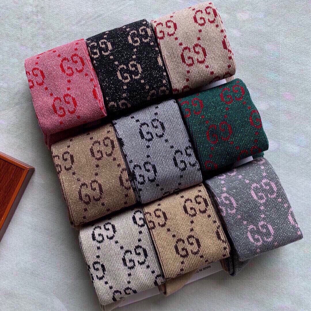 🆕Gucci · 古奇❗️G家经典长款小腿袜❗️【一盒一双】G家专柜一直在售的经典款，外贸订单全品相尾货
