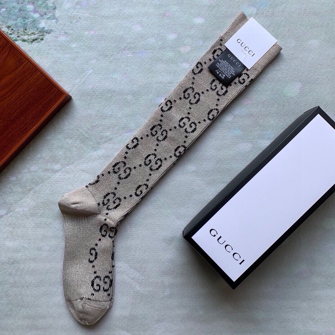🆕Gucci · 古奇❗️G家经典长款小腿袜❗️【一盒一双】G家专柜一直在售的经典款，外贸订单全品相尾货