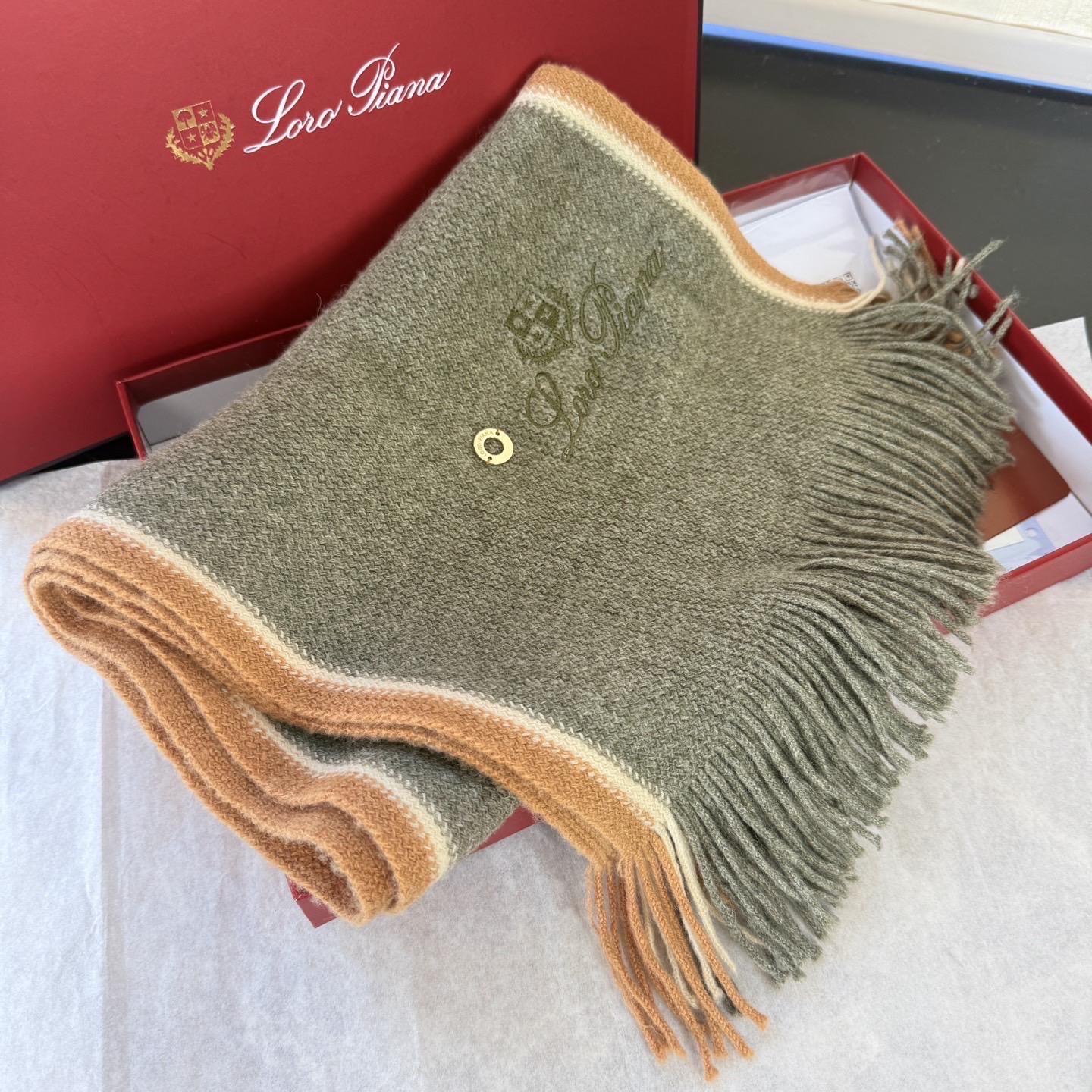 🆕Loro Piana · 诺悠翩雅秋冬新品羊绒针织围巾！出口尾单，客供顶级纱线！这款织法比较难，又很费纱线，工艺难度非