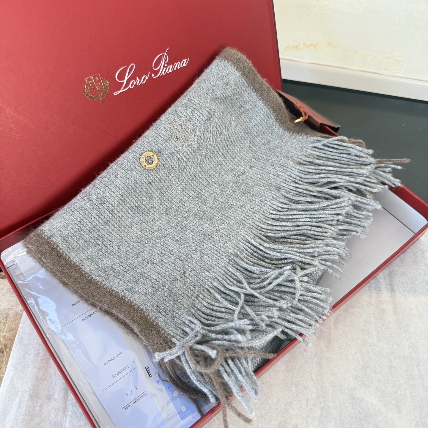 🆕Loro Piana · 诺悠翩雅秋冬新品羊绒针织围巾！出口尾单，客供顶级纱线！这款织法比较难，又很费纱线，工艺难度非