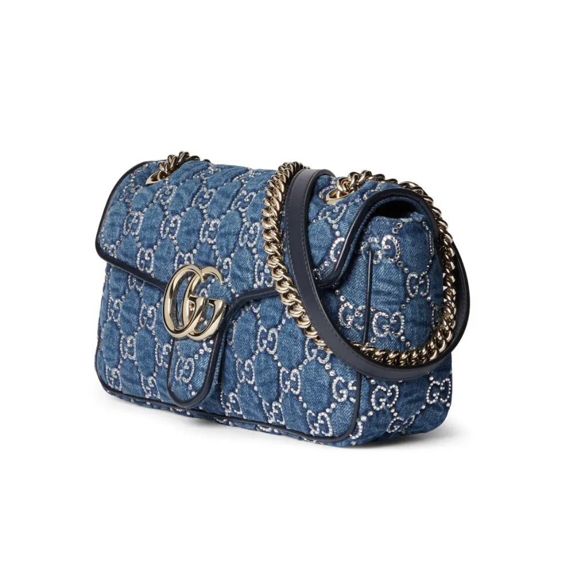 Official GUCCI new model on sale, counter quality, top-quality original goods, real photos! Style No. 443497 Blue Denim Size: Width 26X Height 15