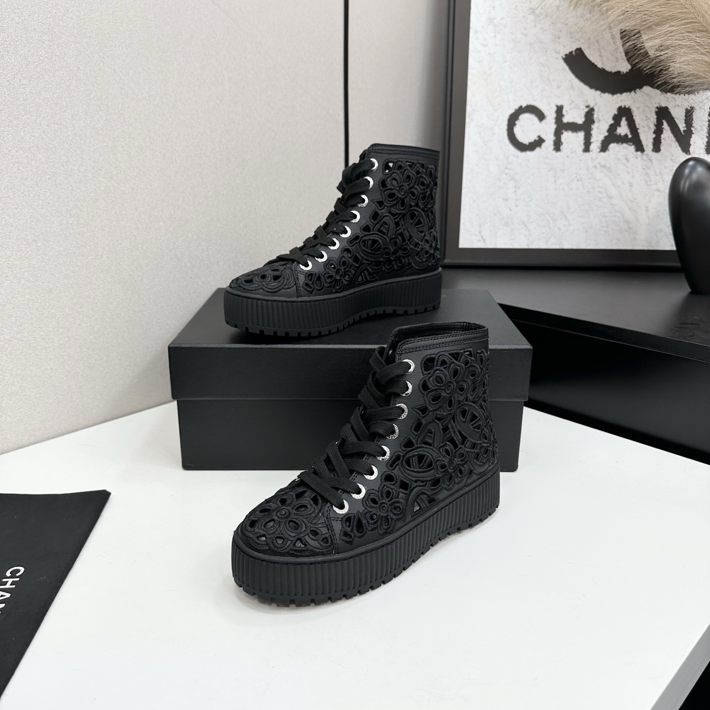 Chanel 2025 Fall/Winter Lace-Up Ankle Boots - Classic Style, Ultimate Comfort 4 i1758318461125 4989 0 2