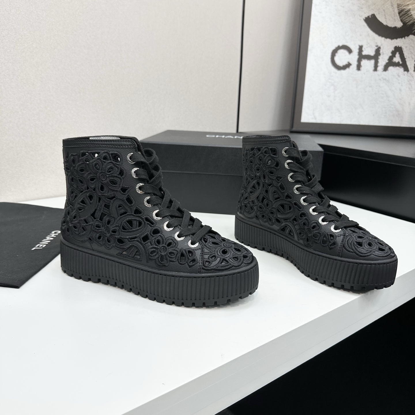 Chanel 2025 Fall/Winter Lace-Up Ankle Boots - Classic Style, Ultimate Comfort 8 i1758318463399 9292 0 6