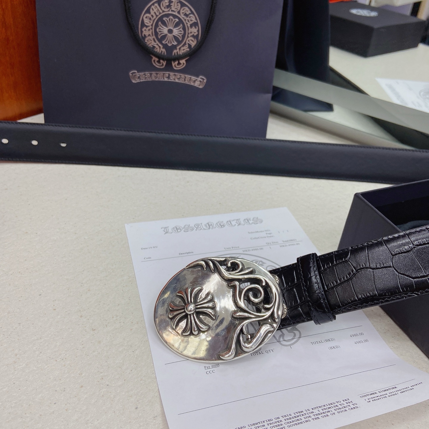 克罗心腰带 椭圆藤蔓十字黄铜镀925银五金搭配原版鳄鱼头层牛皮-Top High Quatity Cheap Sneakers Fashion Clothing Clothes Bags handbags Shoes of all Brand wholesale With The best Quality And Beautiful Price from China Factory Chinese suppliers wholesaler seller 克罗心腰带 椭圆藤蔓十字黄铜镀925银五金搭配原版鳄鱼头层牛皮