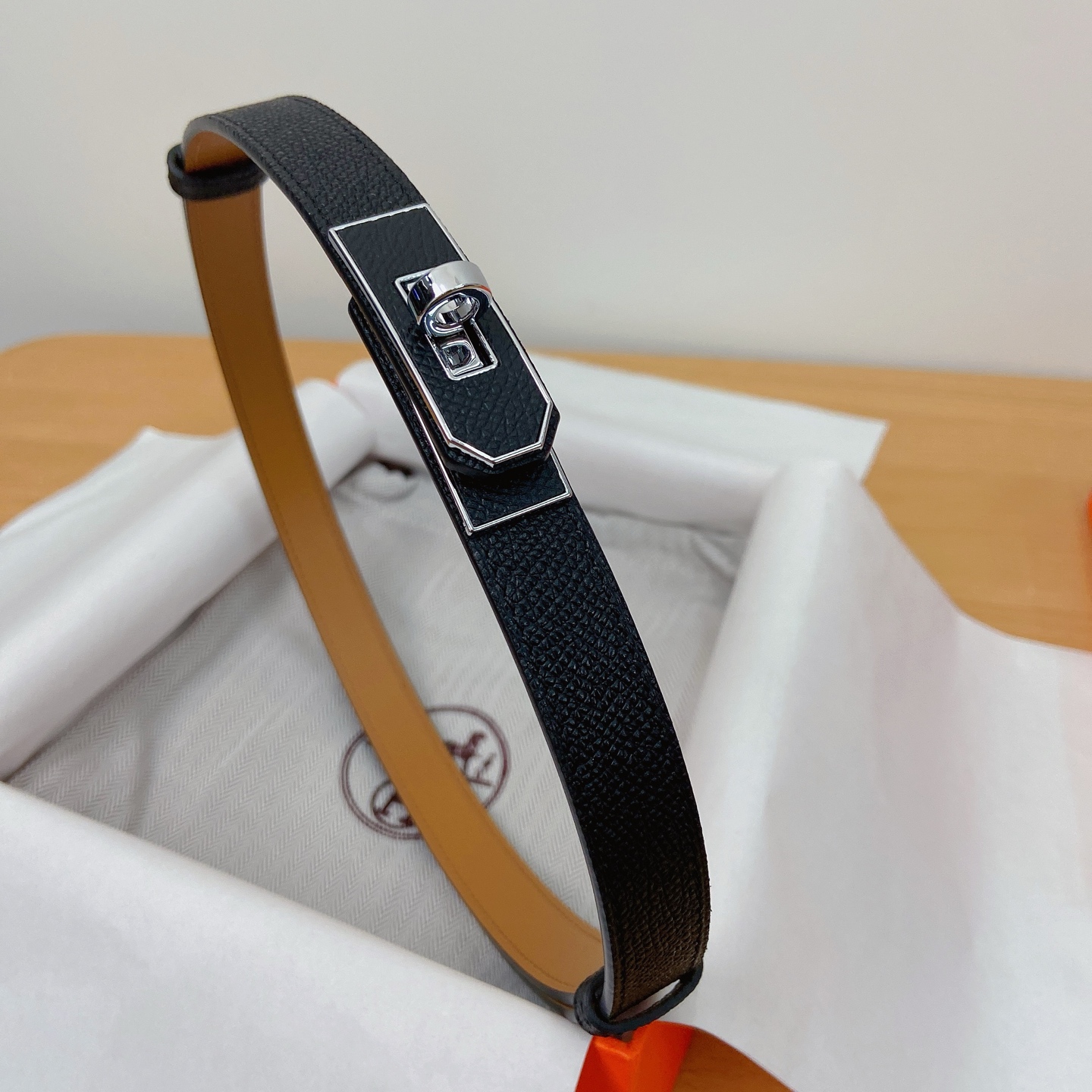 HERMES Kelly 18mm腰帶 腰封 贴皮精品五金 搭配ePsom原版皮，优雅时尚