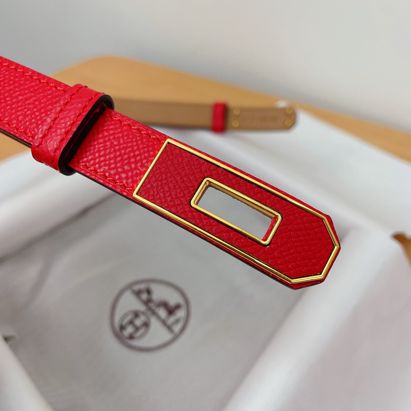 HERMES Kelly 18mm腰帶 腰封 贴皮精品五金 搭配ePsom原版皮，优雅时尚