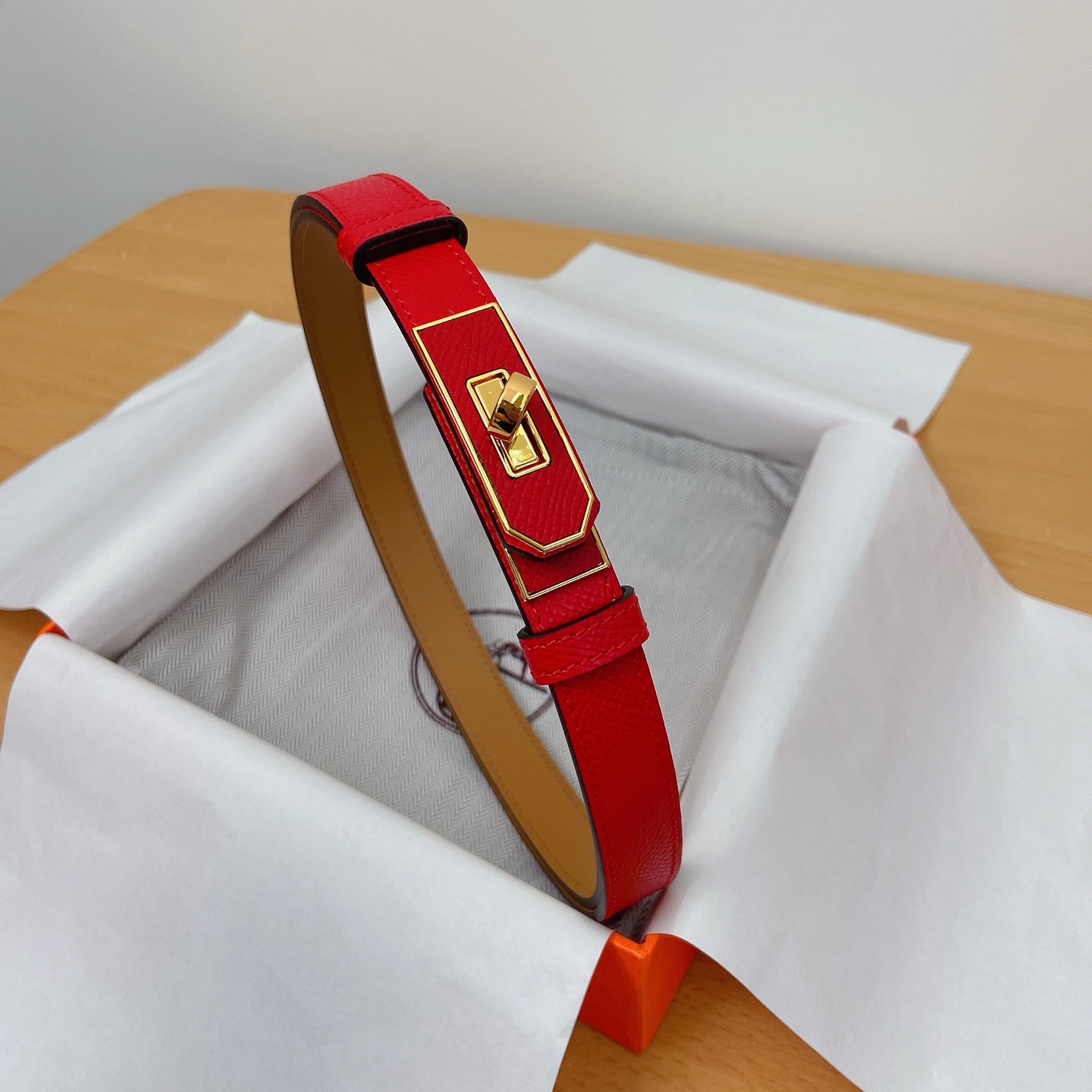HERMES Kelly 18mm腰帶 腰封 贴皮精品五金 搭配ePsom原版皮，优雅时尚