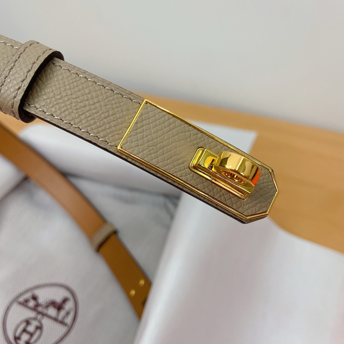 HERMES Kelly 18mm腰帶 腰封 贴皮精品五金 搭配ePsom原版皮，优雅时尚