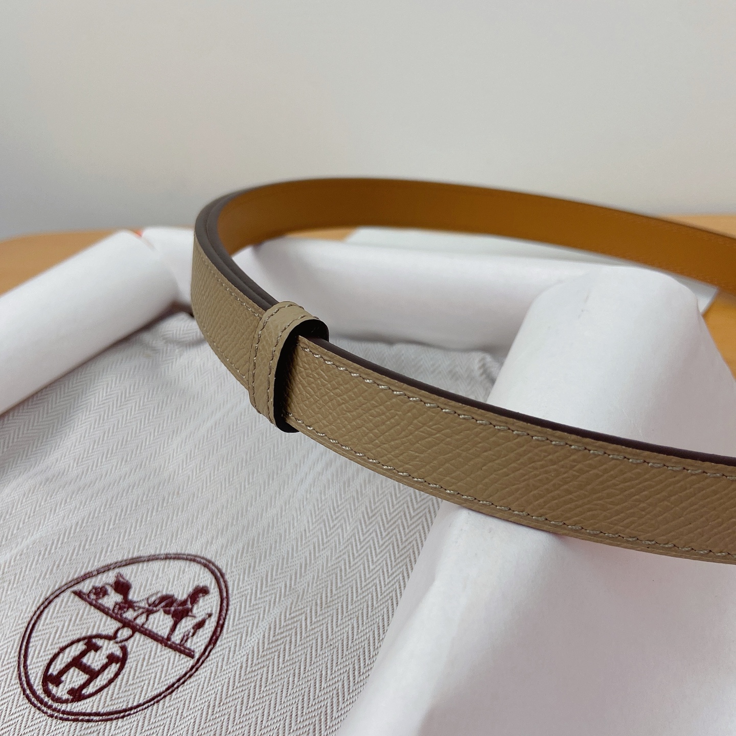 HERMES Kelly 18mm腰帶 腰封 贴皮精品五金 搭配ePsom原版皮，优雅时尚
