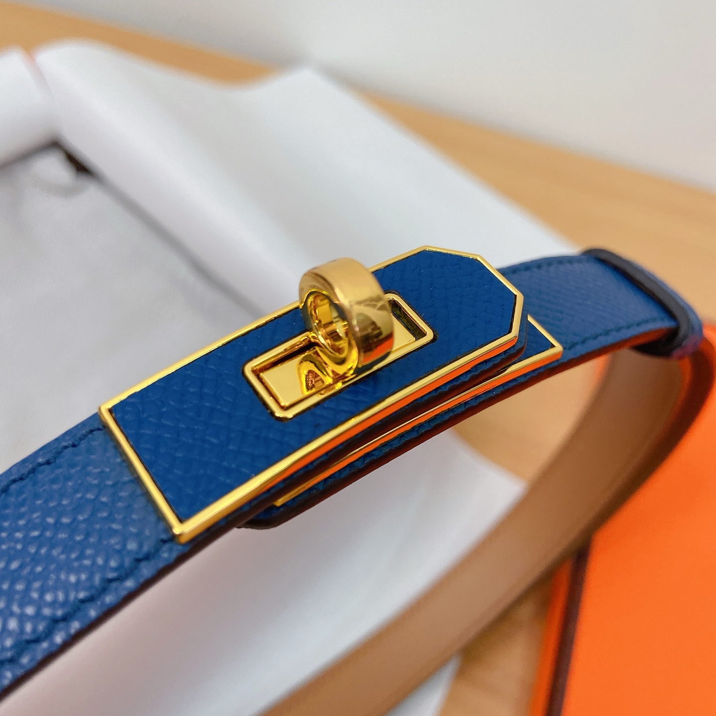 HERMES Kelly 18mm腰帶 腰封 贴皮精品五金 搭配ePsom原版皮，优雅时尚