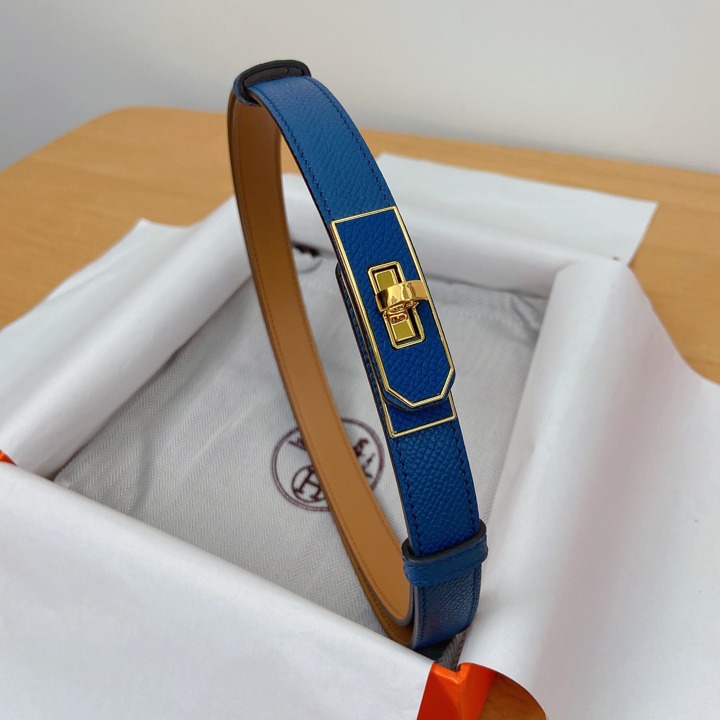 HERMES Kelly 18mm腰帶 腰封 贴皮精品五金 搭配ePsom原版皮，优雅时尚