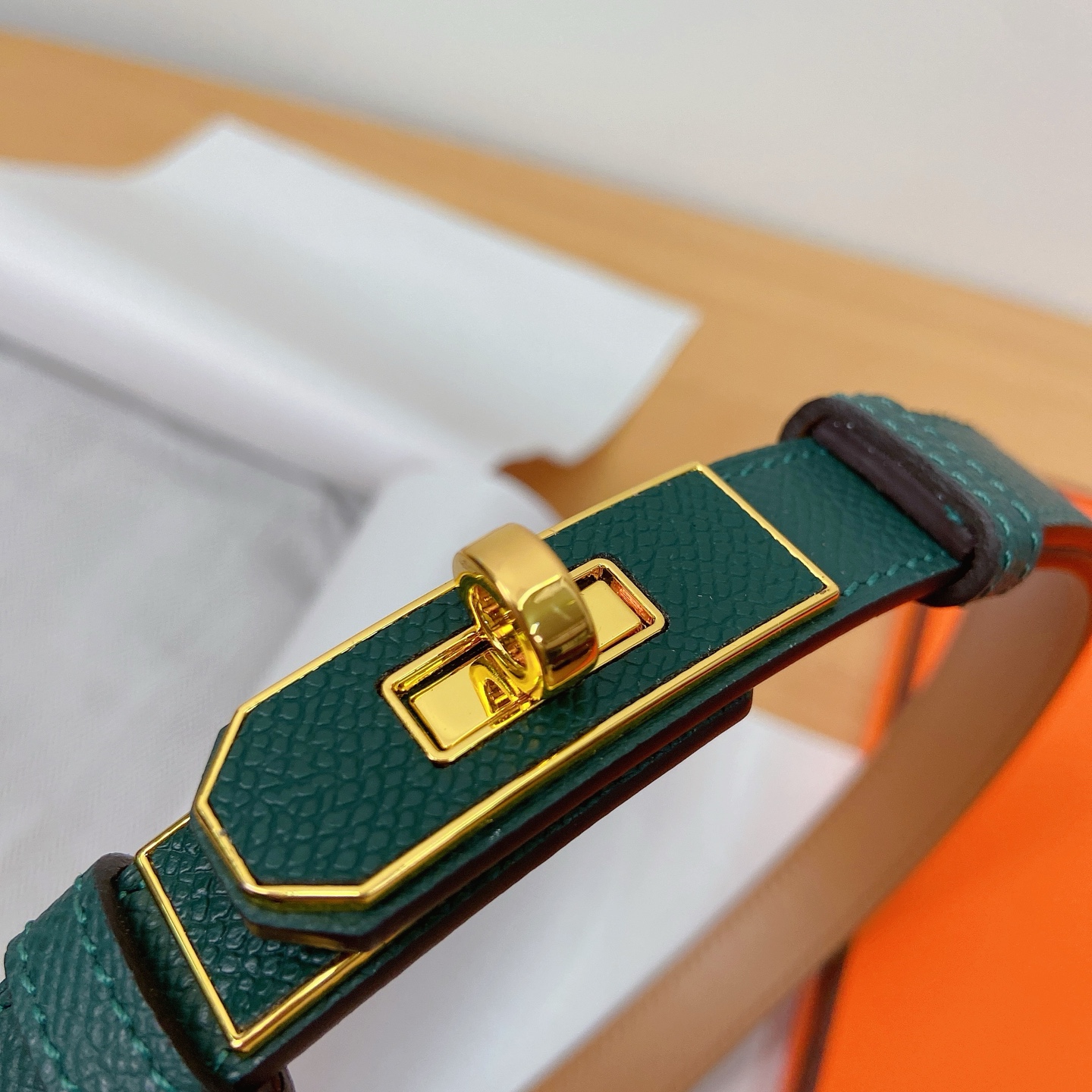 HERMES Kelly 18mm腰帶 腰封 贴皮精品五金 搭配ePsom原版皮，优雅时尚