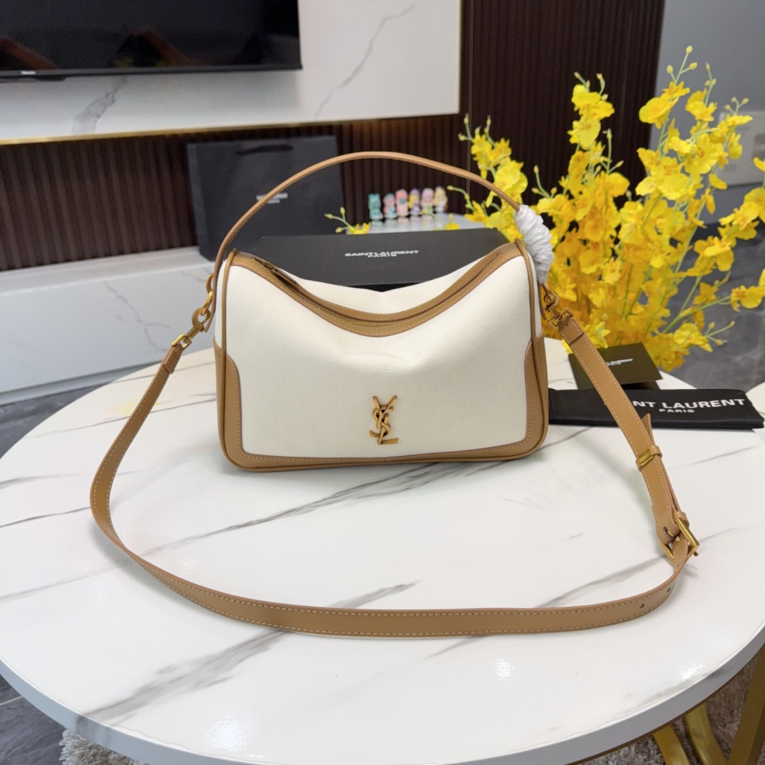 👑💰350折叠礼盒 是谁还不知道YSL出新款了[爱心] 🉑️单肩🉑️斜挎🉑️手提的多用包，圣罗兰牛皮革底座➕柔软的包身，空间对于日常来说足矣，饭盒包手袋是一款宽敞的肩包，拉链封口，设计感满满，极简风格与干练的大牌气场，肩背或手提都非常好看！出行的万能百搭！超显气质的饭盒包很难不爱啊[色]尺寸29✖️9✖️18cm