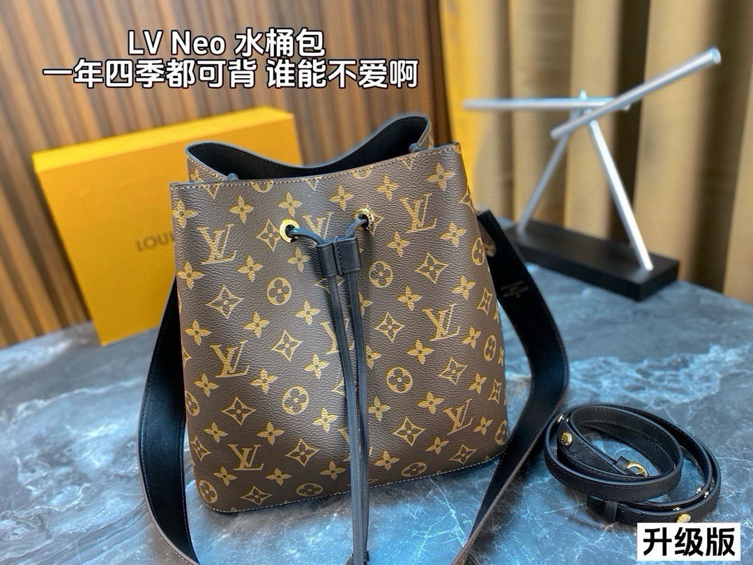 P428 Full Set Of Packaging Upgraded Version | | Lv’s Neonoe Bucket Bag Is Really Eye-catching. The Charm Of Old Fashion Is Irreplaceable. It Can Be Carried Out All Year Round. It Seems To Be Suitable For Any Style. Every Fairy ‍️ Should Have A Bucket Bag Size: 26 25