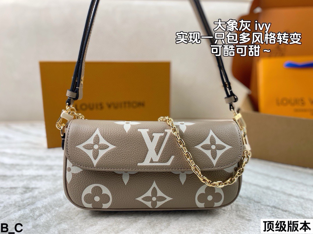 P390 Full Set Of Packaging Top Version | | If You Are Tired Of Your Back, You May Want To Try Lv Ivy Elephant Gray. Cute Bag Shape But Full Of Elegant Temperament. The Chain Armpit Back Is Exquisite And Fashionable. The Cross-body Backpack Is More Casual And Comfortable. Achieve Multiple Style Changes In One Bag. Cool Or Sweet Size: 22 11 Changing Code Chip