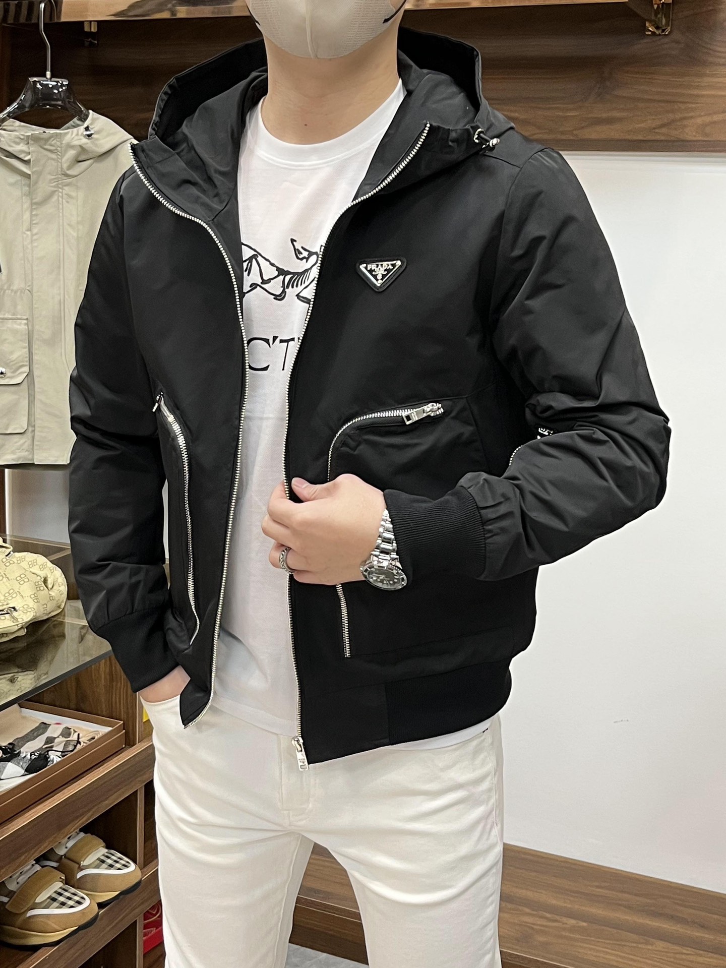 普拉达 Prada 高级成衣风衣外套及大衣服饰 #0B9FE7D3 7