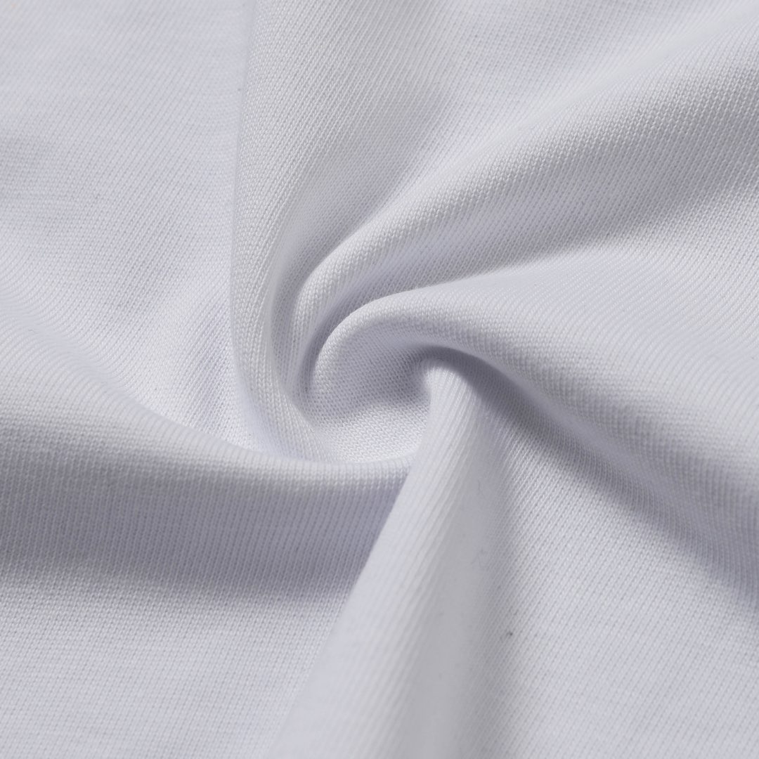 Louis Vuitton/路易威登 25ss 镂空字母刺绣短袖T恤 黑色 白色