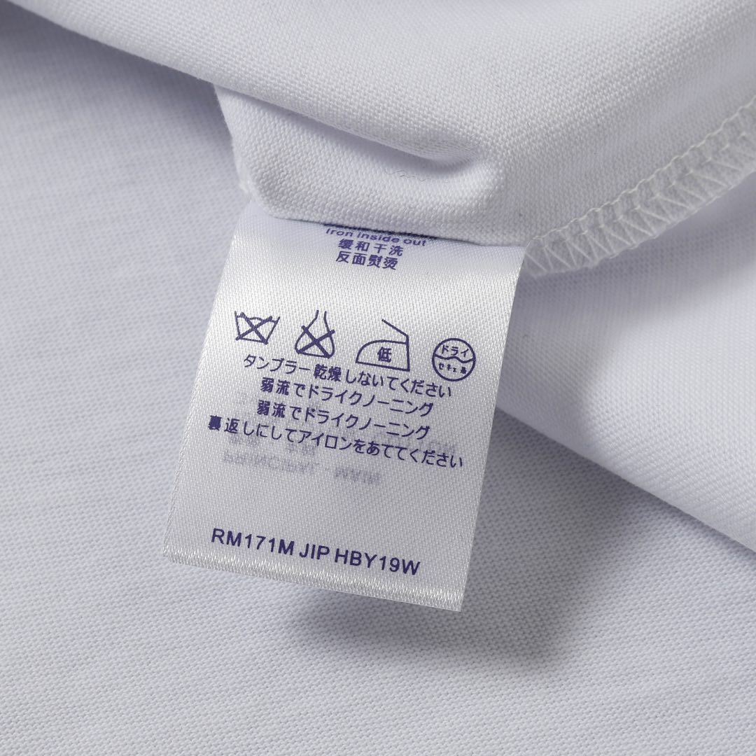 Louis Vuitton/路易威登 25ss 镂空字母刺绣短袖T恤 黑色 白色