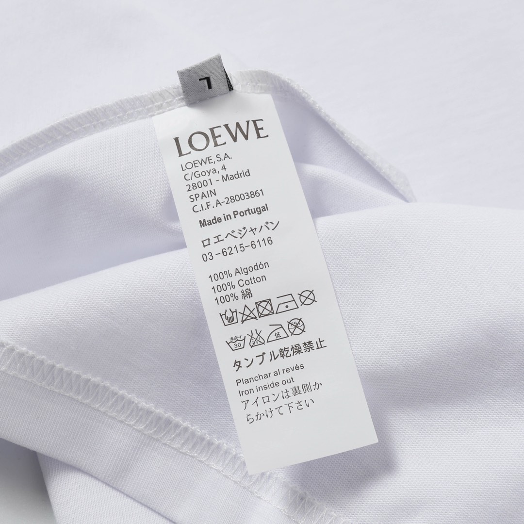 LOEWE/罗意威 25ss 口袋暗纹刺绣短袖 黑色 白色-Chinese UA Cheap High Quatity Brand Clothes Bags handbags Sneakers wholesale wholesaler seller from China Factory suppliers Fashion Clothing Shoes best Quality Beautiful Price LOEWE/罗意威 25ss 口袋暗纹刺绣短袖 黑色 白色