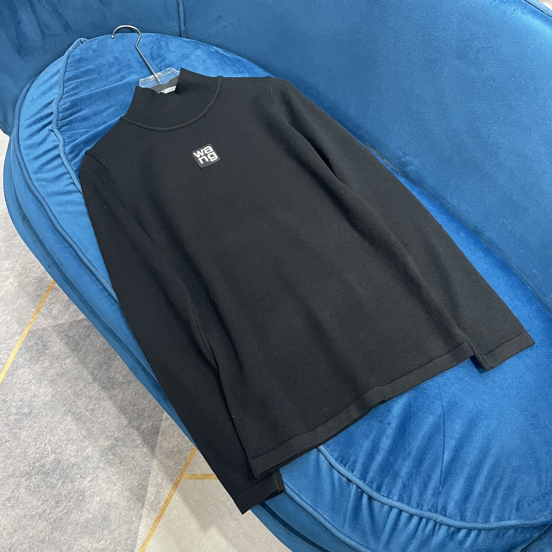 NO:307286,Aw King's new turtleneck elastic slim slim turtleneck letter knitted warm long sleeve base 2 color code SML, alexander wang, alexander wang19860909Aw 大王新款高领弹力修身显瘦高领字母针织保暖长袖打底2色码数SML,,alexander wang,alexander wang,Women's clothing