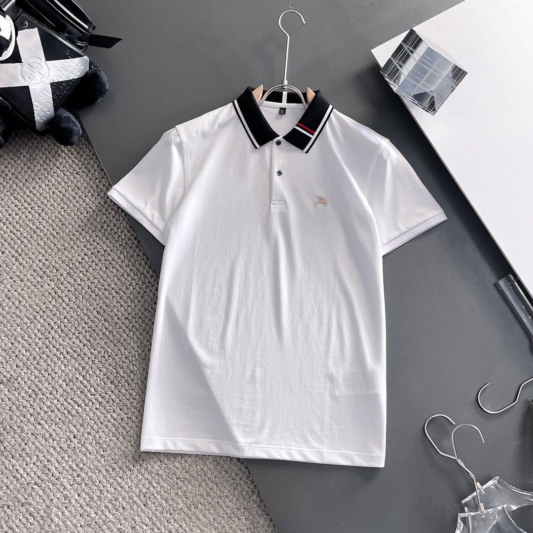 Burberry Kleidung Polo Männer Sommerkollektion Fashion Lässig