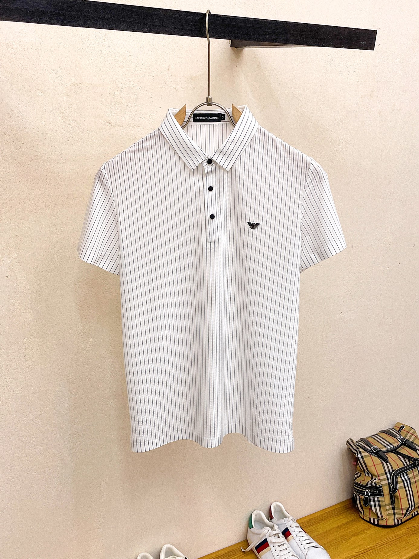 Armani Kleding Polo Mannen Zomercollectie Fashion Casual