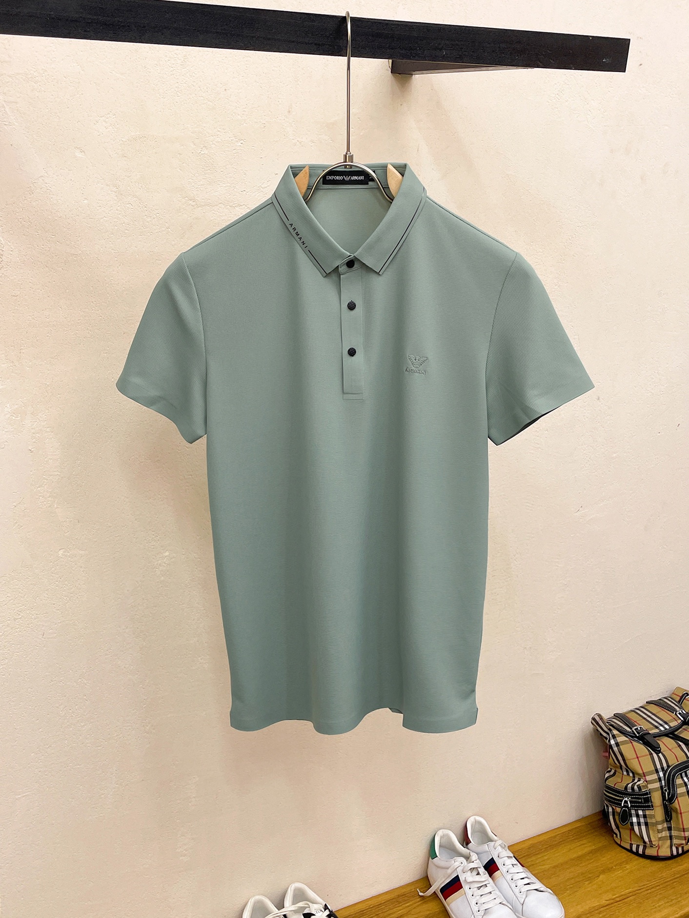 Armani Kleding Polo Mannen Zomercollectie Fashion Casual