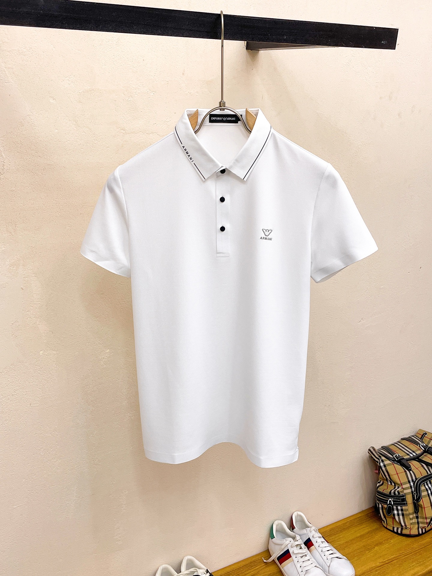 Armani Kleding Polo Mannen Zomercollectie Fashion Casual