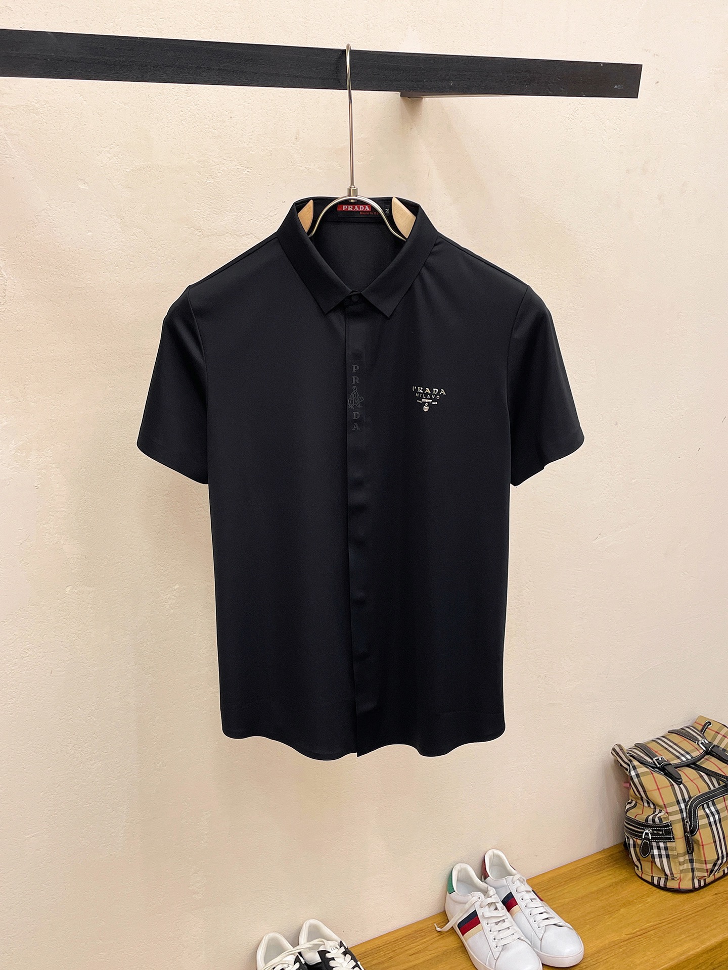 Prada Kleding Polo Mannen Zomercollectie Fashion Casual