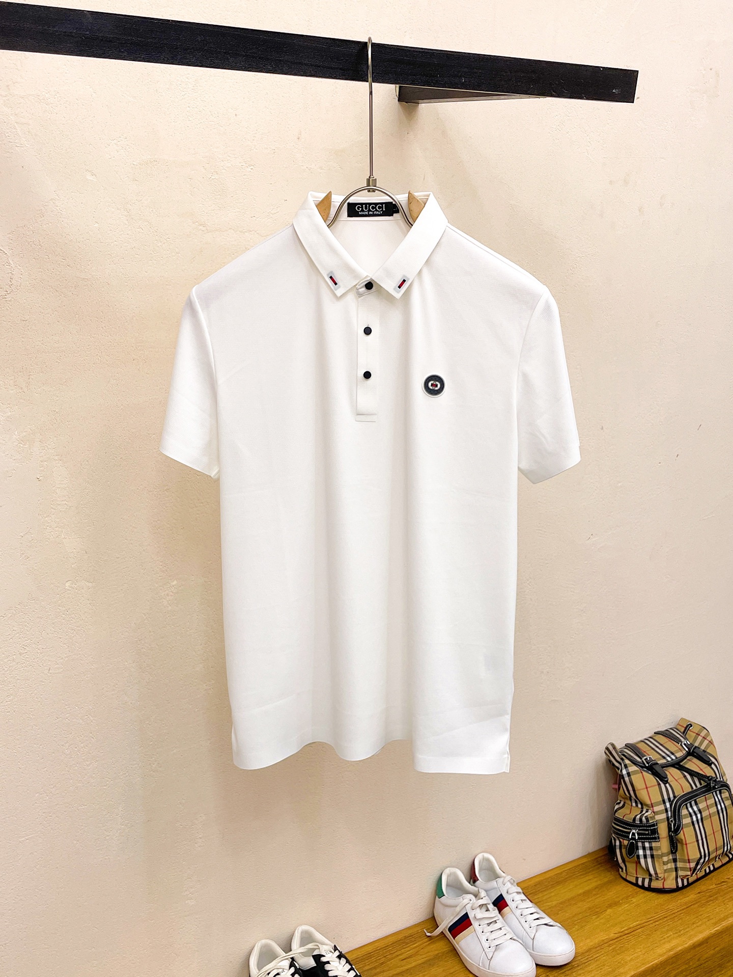 Gucci Kleding Polo Mannen Zomercollectie Fashion Casual