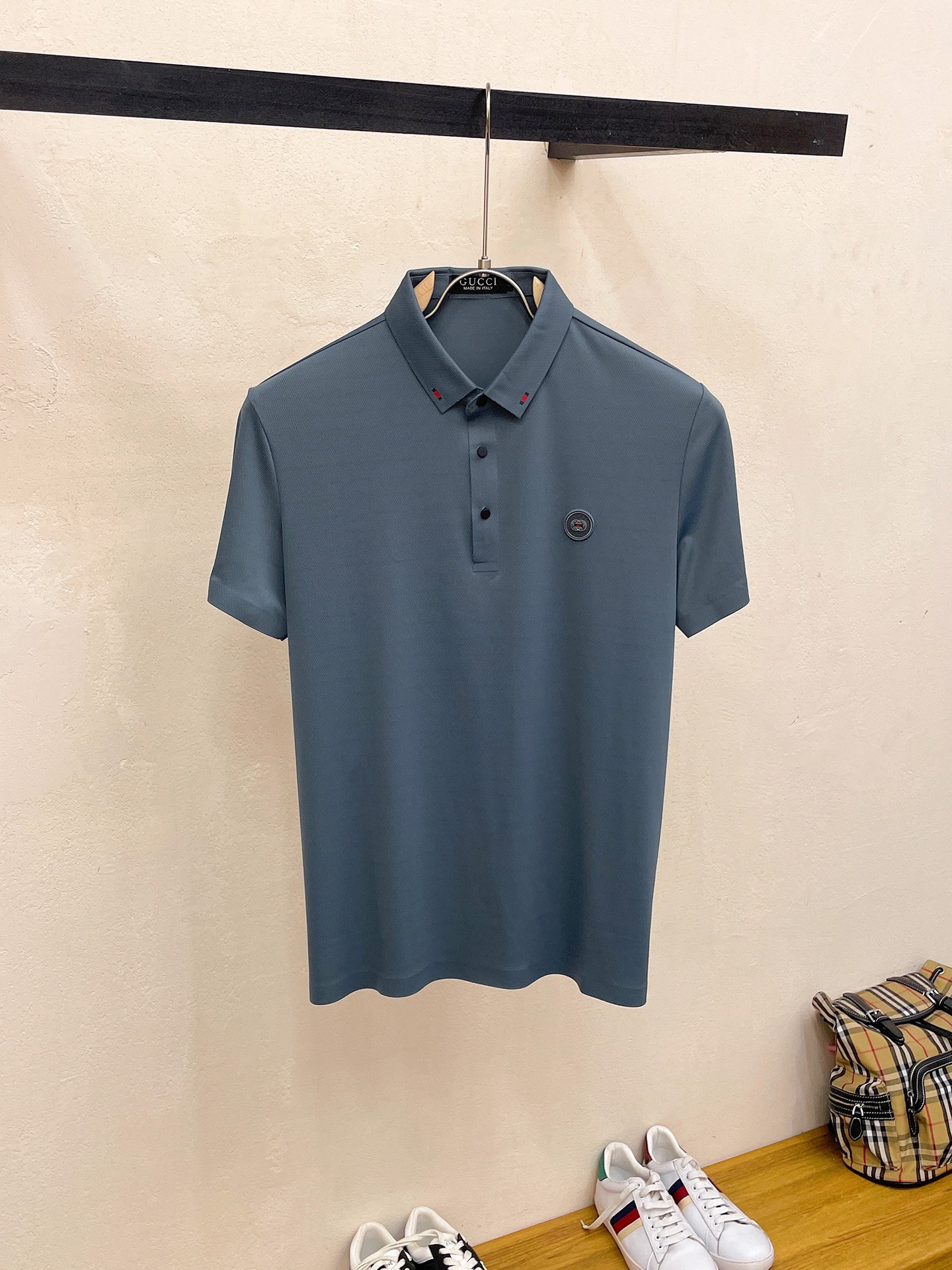 Gucci Kleding Polo Mannen Zomercollectie Fashion Casual