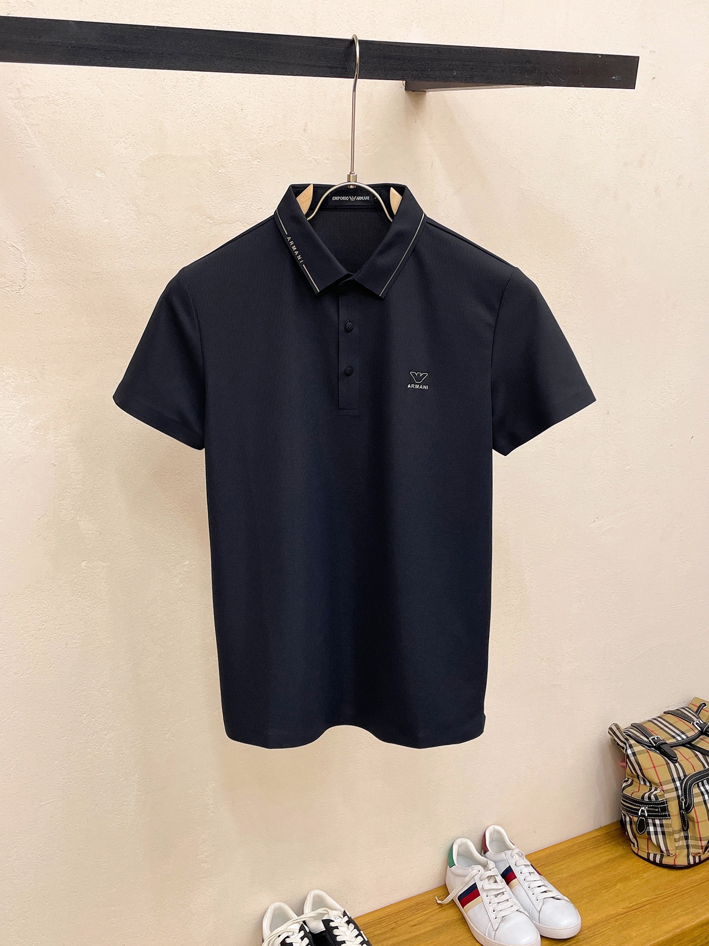 Armani Kleding Polo Mannen Zomercollectie Fashion Casual