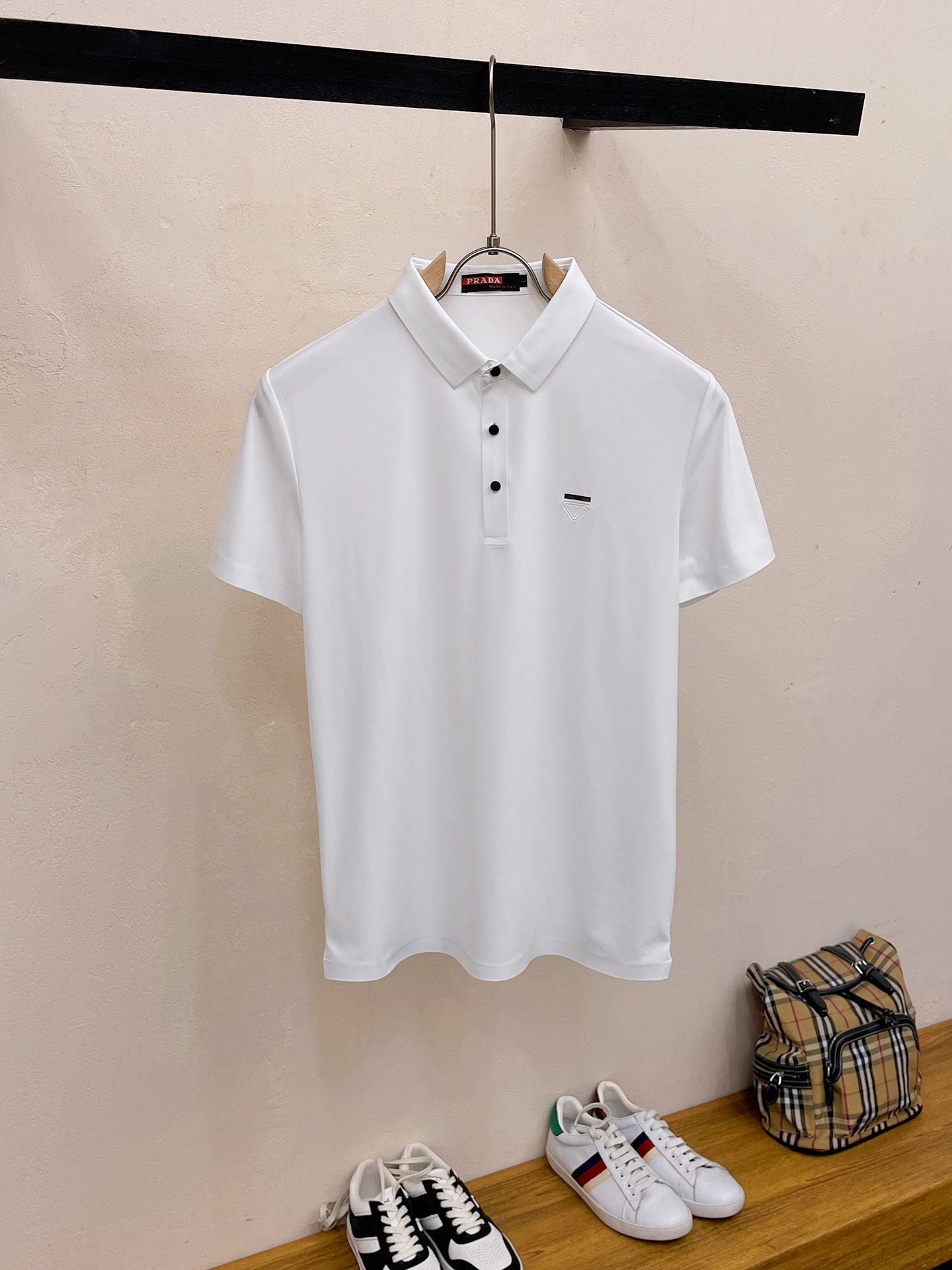 Prada Kleding Polo Mannen Zomercollectie Fashion Casual