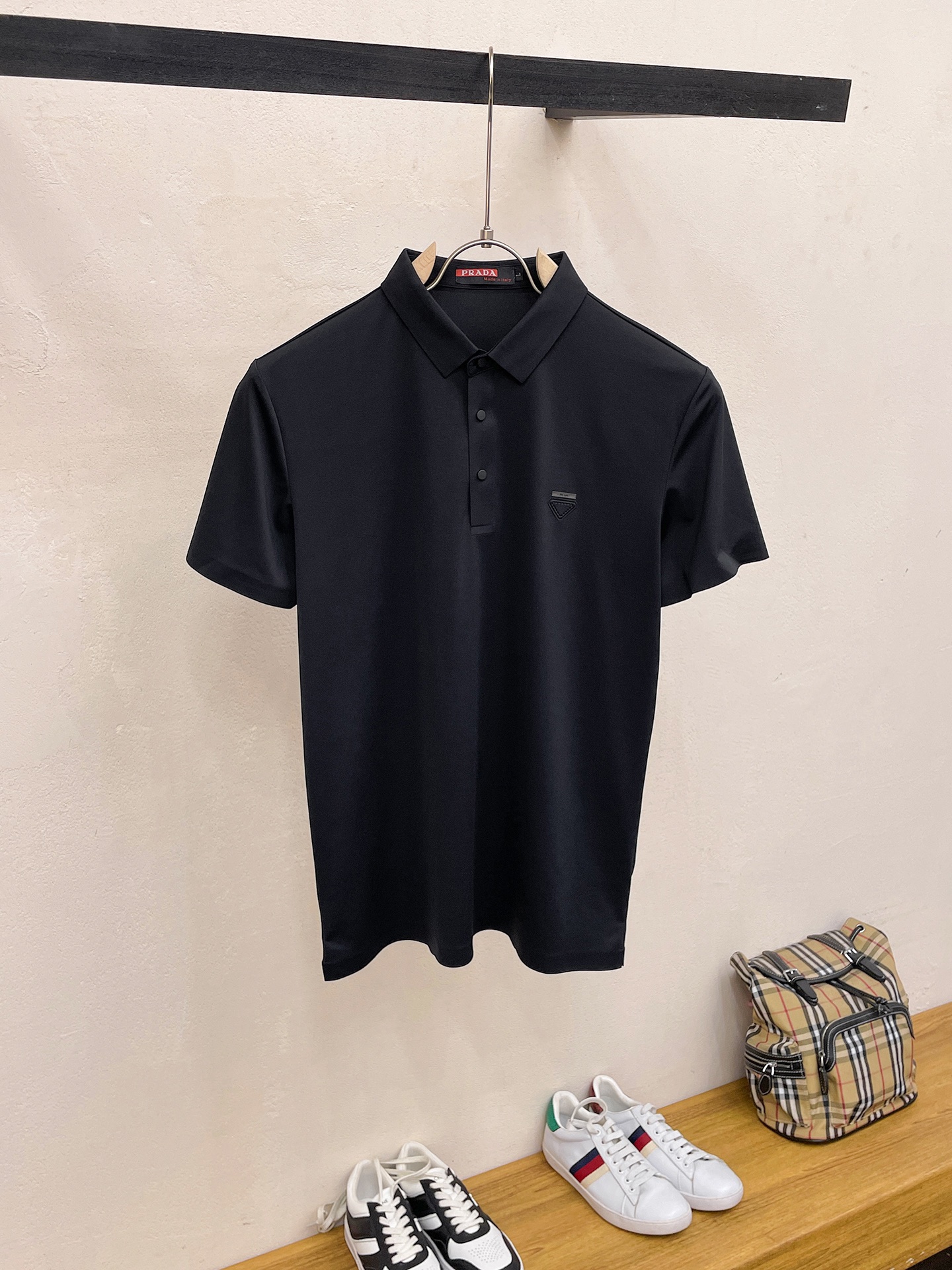 Prada Kleding Polo Mannen Zomercollectie Fashion Casual