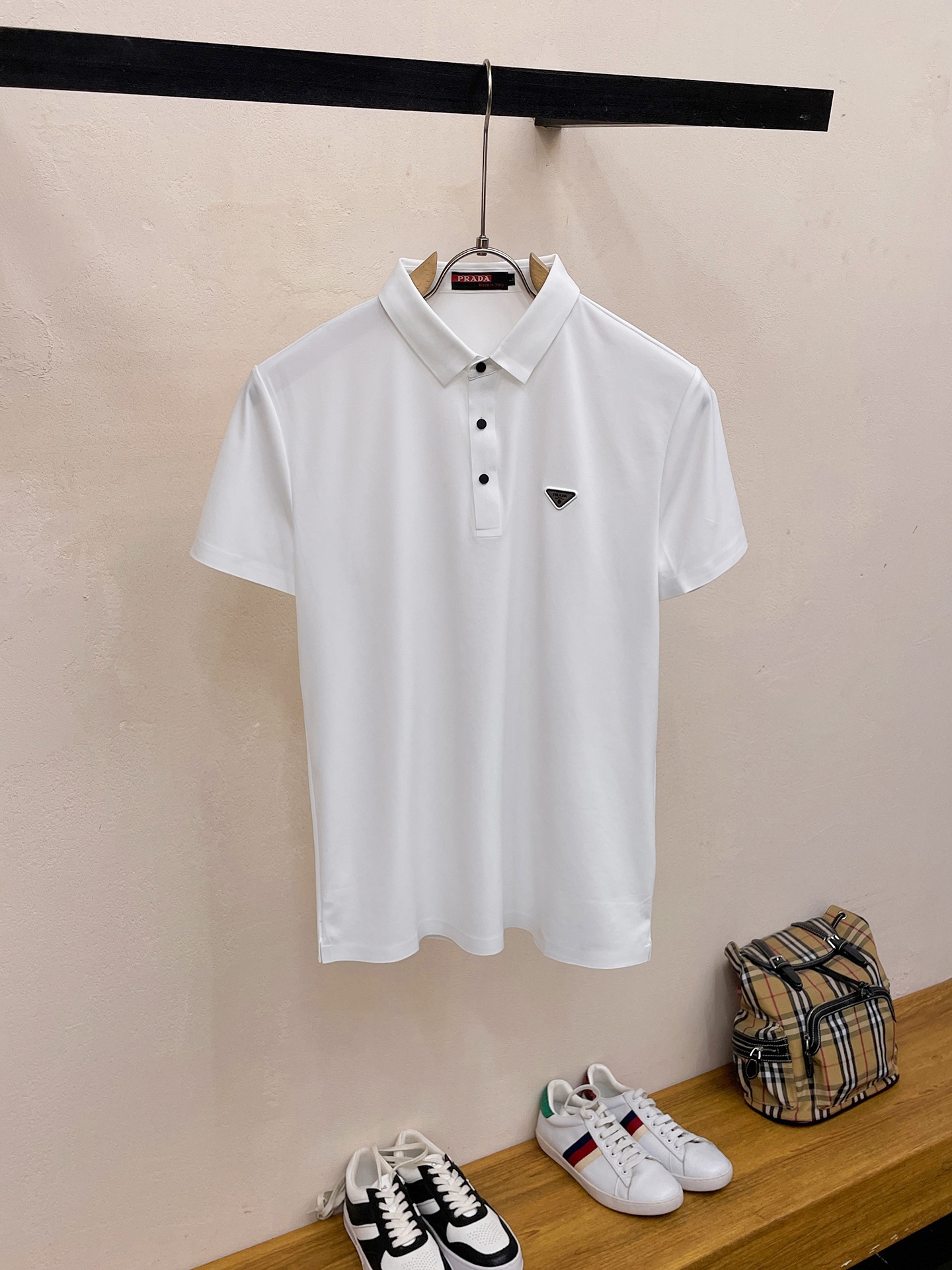 Prada Kleding Polo Mannen Zomercollectie Fashion Casual