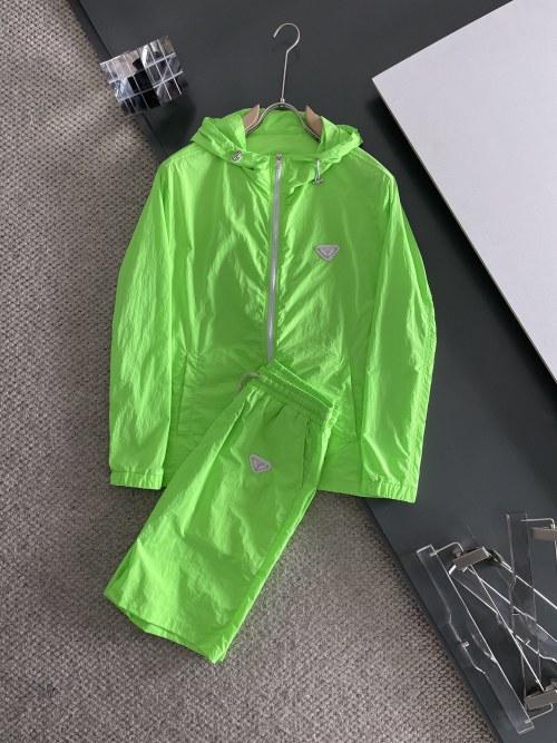 Prada 2025 Summer UV Protection Tracksuit - Lightweight & High Quality 1 Prada 2025 Summer UV Protection Tracksuit - Lightweight & High Quality