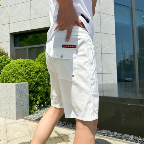 Prada Summer 2025 White Casual Shorts with Original Logo Accent - Comfortable Fit 1 Prada Summer 2025 White Casual Shorts with Original Logo Accent - Comfortable Fit