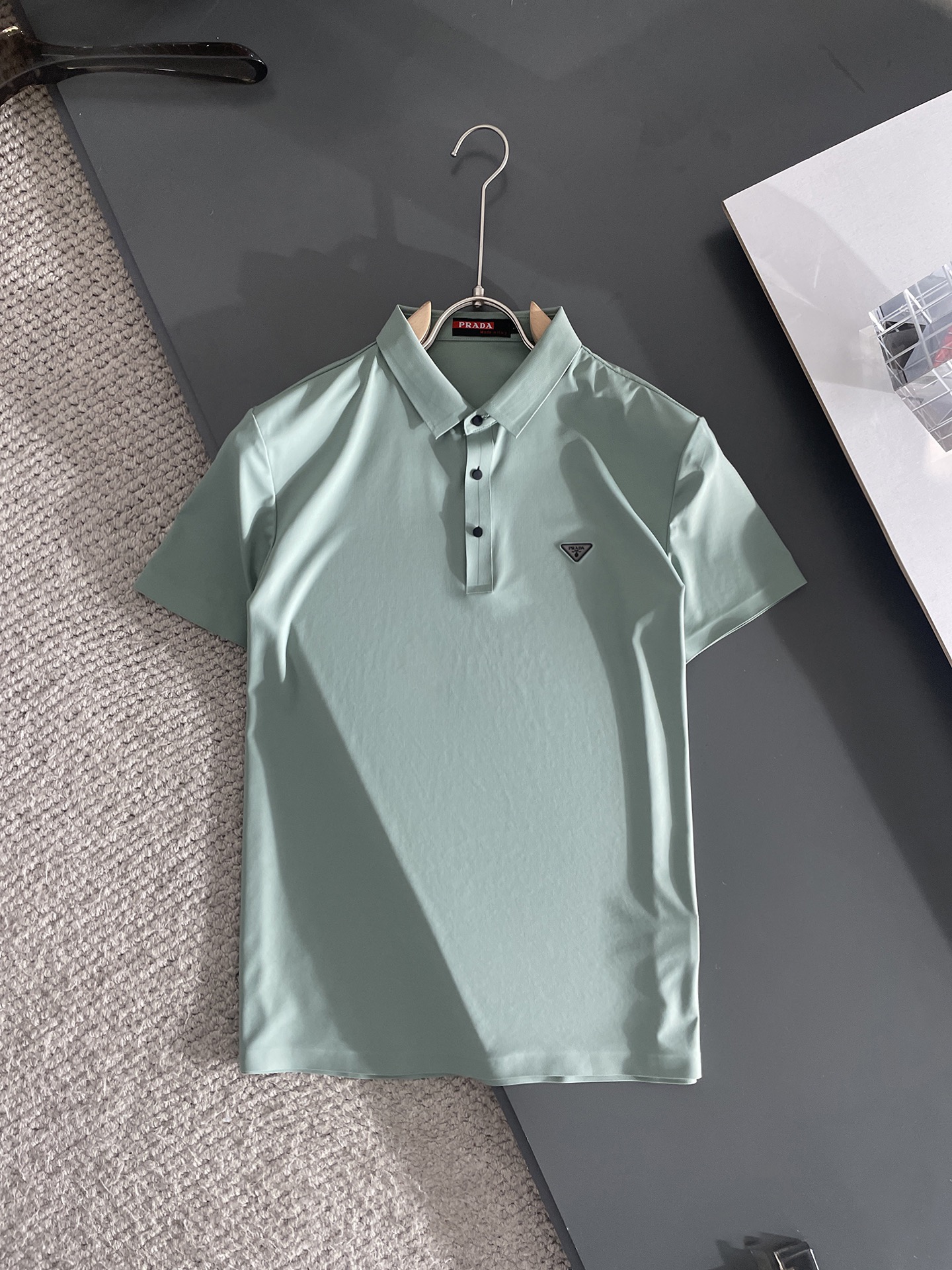 Prada Kleidung Polo Männer Sommerkollektion Fashion Lässig