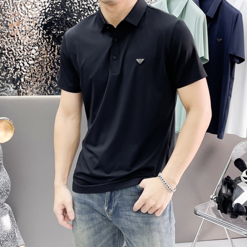 Prada Men's Short Sleeve Polo Shirt - Breathable, Comfortable Fabric