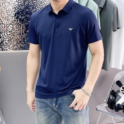 Prada Men's Short Sleeve Polo Shirt - Breathable, Quick-Dry, Casual & Business 1 Prada Men's Short Sleeve Polo Shirt - Breathable, Quick-Dry, Casual & Business