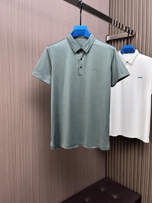 Burberry Men's Short Sleeve Polo Shirt, Slim Fit, Breathable Fabric 1 Burberry Men's Short Sleeve Polo Shirt, Slim Fit, Breathable Fabric