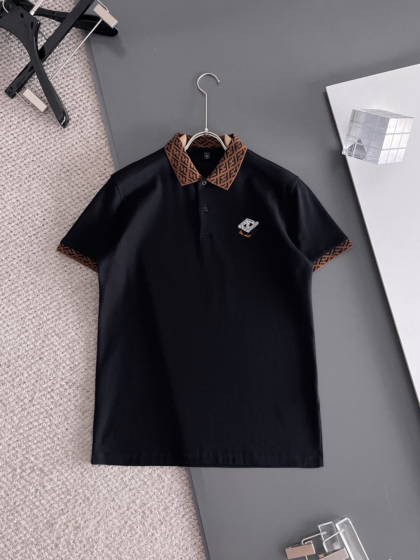 Fendi Kleidung Polo Männer Sommerkollektion Fashion Lässig