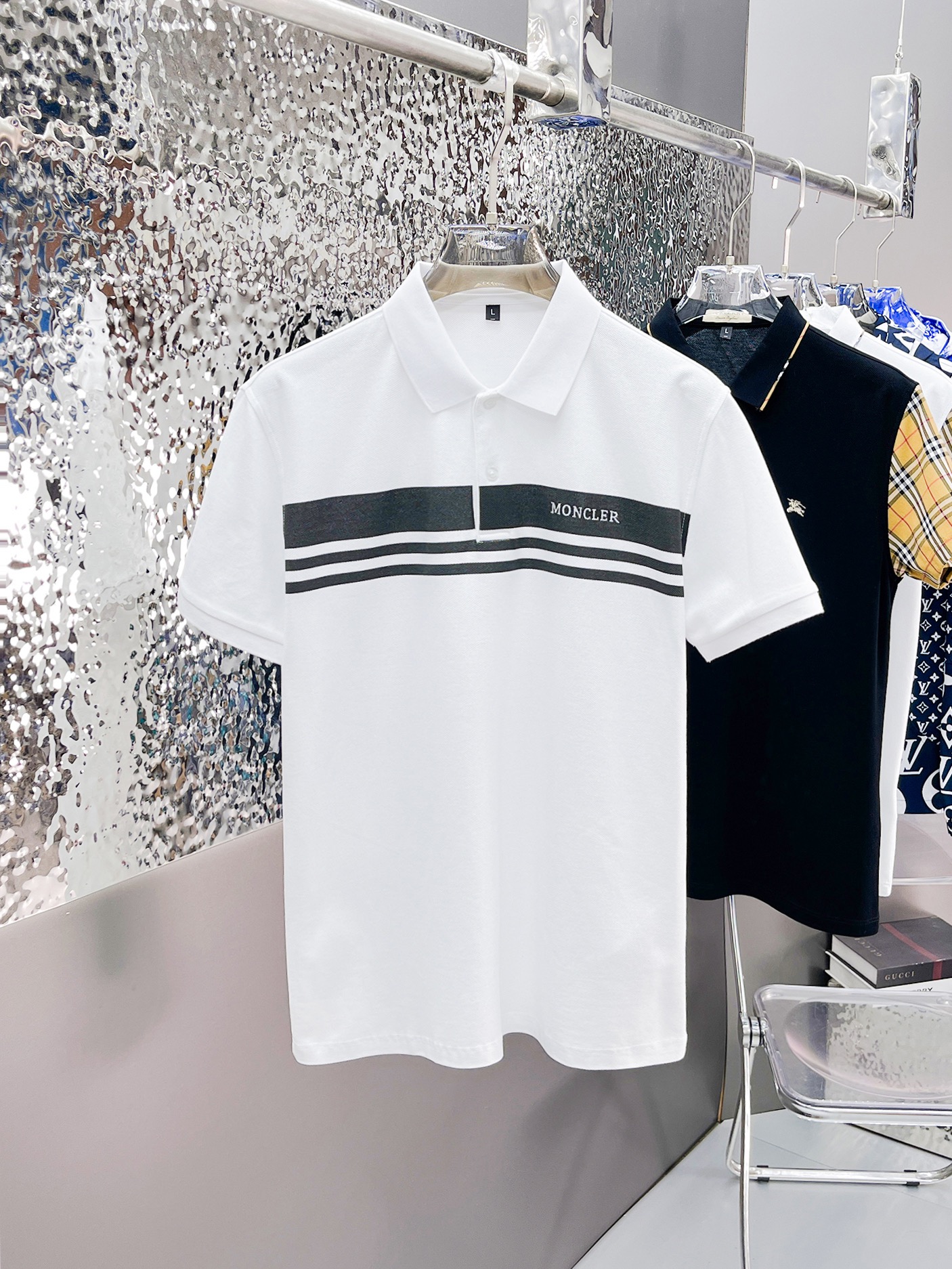 Moncler Kleding T-Shirt Wit Zomercollectie Korte mouw