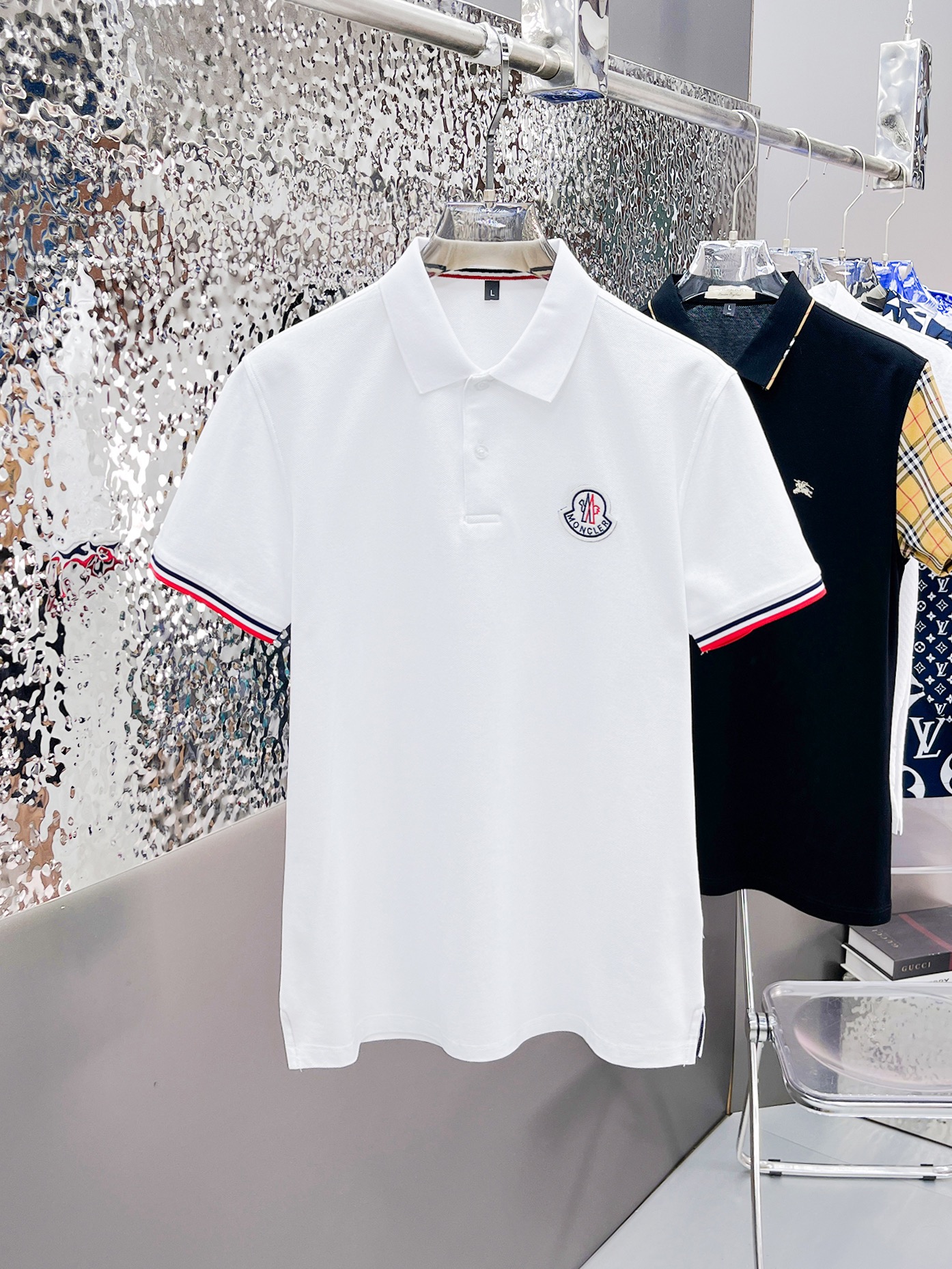 Moncler Kleding T-Shirt Wit Zomercollectie Korte mouw