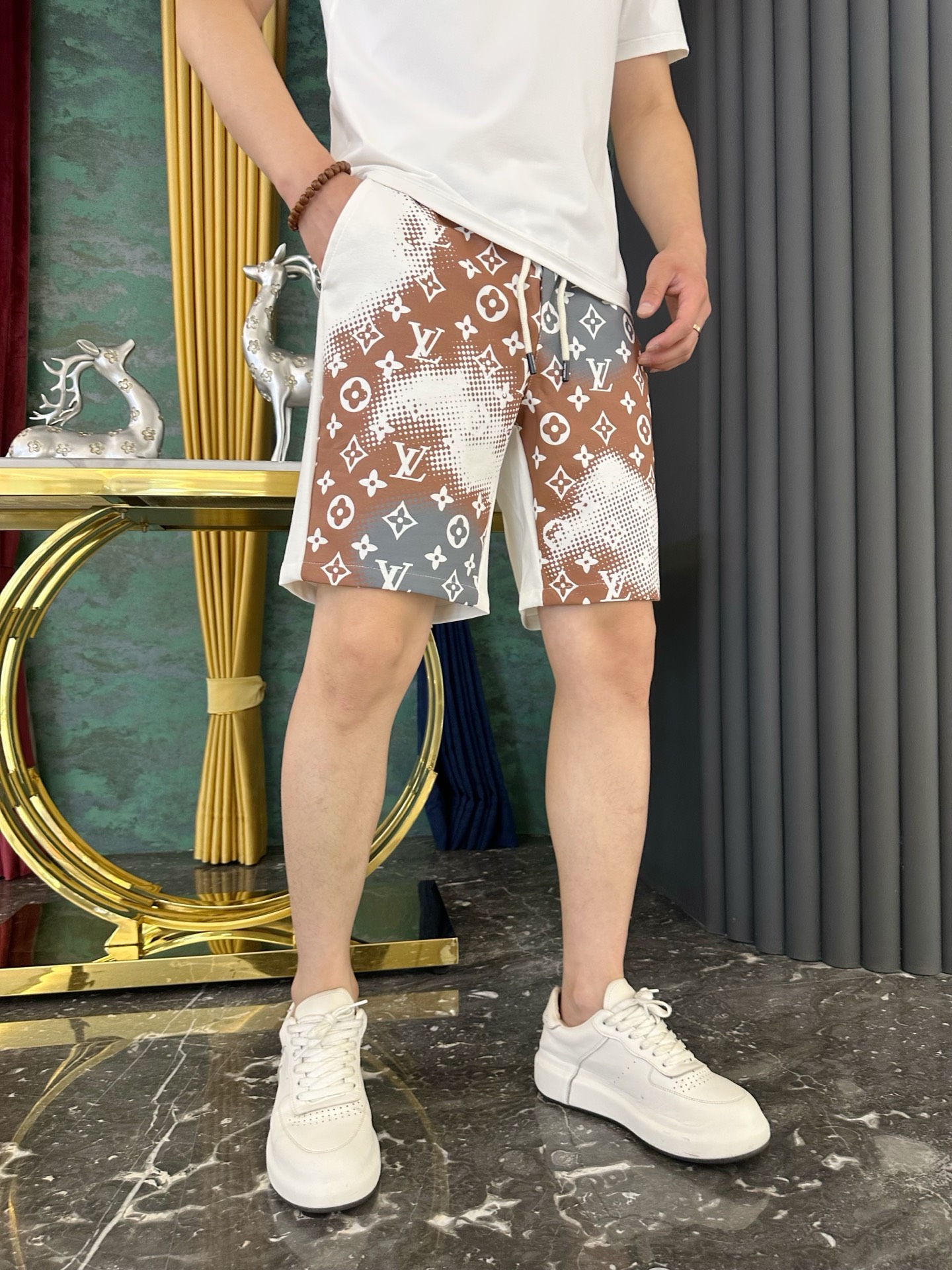 Louis Vuitton LV 2025: New Classic Logo Design Pants and Tops in High-Quality Turkish Cotton - 图片 2