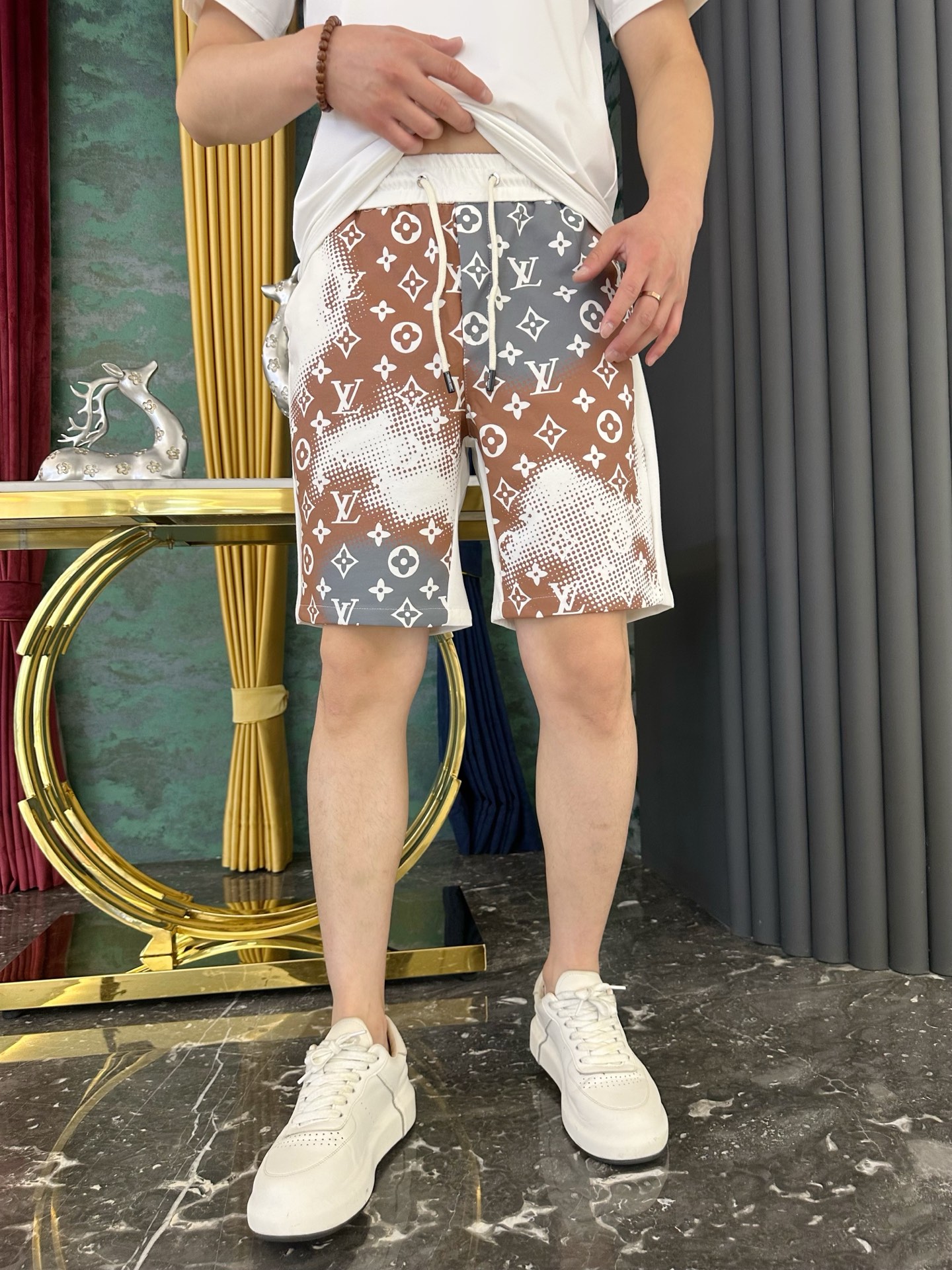 Louis Vuitton LV 2025: New Classic Logo Design Pants and Tops in High-Quality Turkish Cotton - 图片 8
