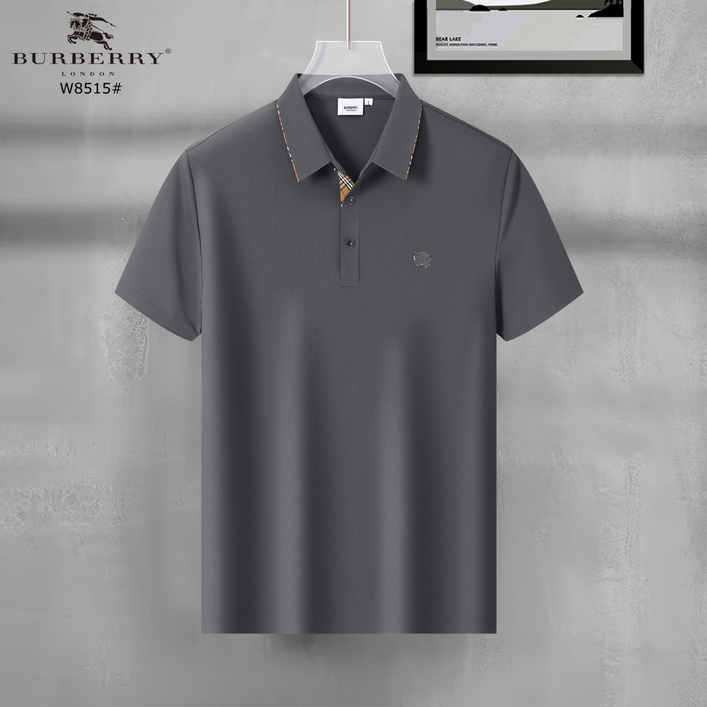 Burberry Men's Classic Fit Polo Shirt - Short Sleeve, Breathable Cotton 4 i1744651751832 8039 0 2