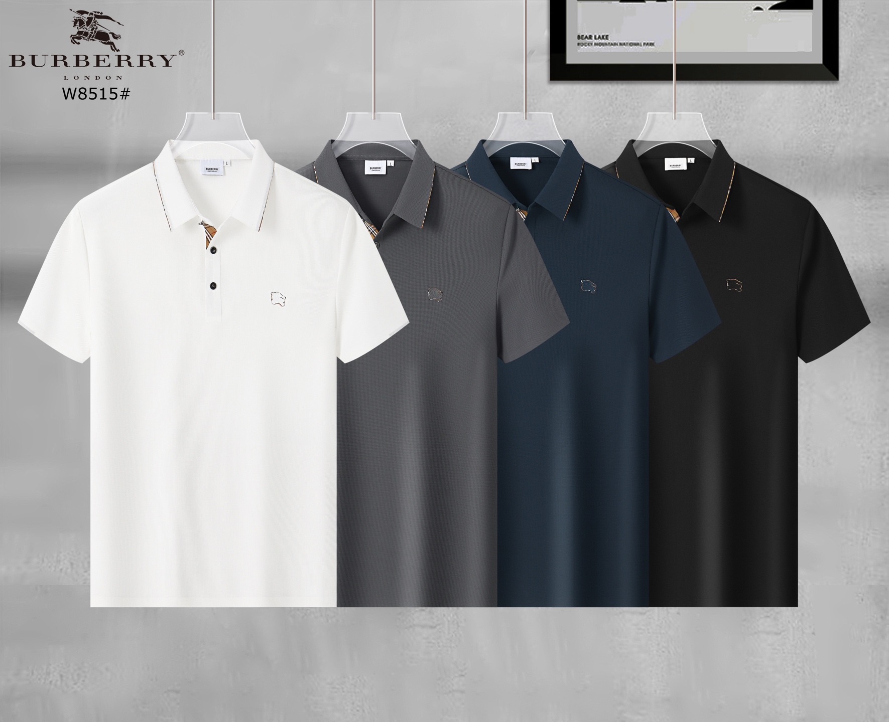Burberry Men's Classic Fit Polo Shirt - Short Sleeve, Breathable Cotton 2 i1744651751903 9340 0 0