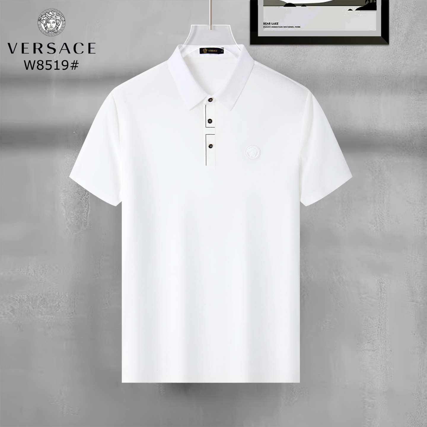 Versace Men's Short Sleeve Polo Shirt - Classic Fit, Premium Cotton 2 i1747669661294 6052 0 1